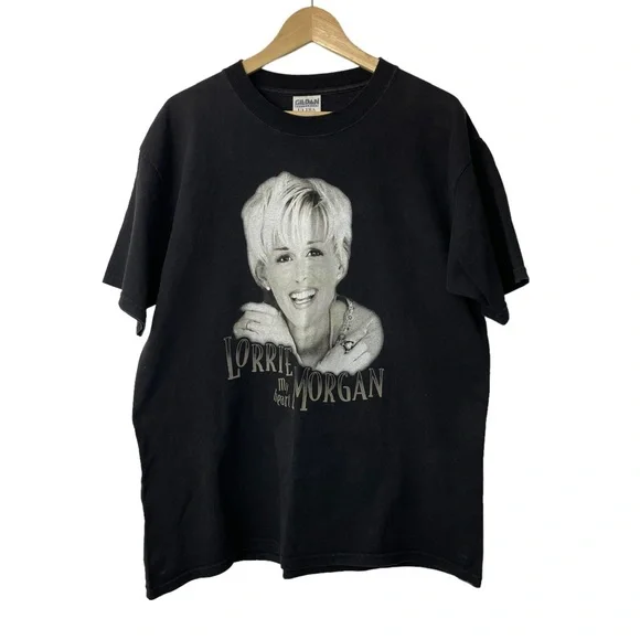 Vintage 90s Lorrie Morgan My Heart Concert Tour T Shirt 1999 Size Large - Picture 1 of 5